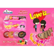 Love is Жуйка Рулетка (мікс блок) 8 грам 24 шт /блок
